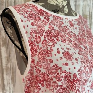 🌻TALBOTS🌻 Sleeveless Paisley Tank Top Size: L